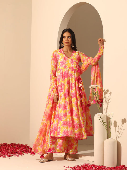 Gul Rangrez Angrakha Set