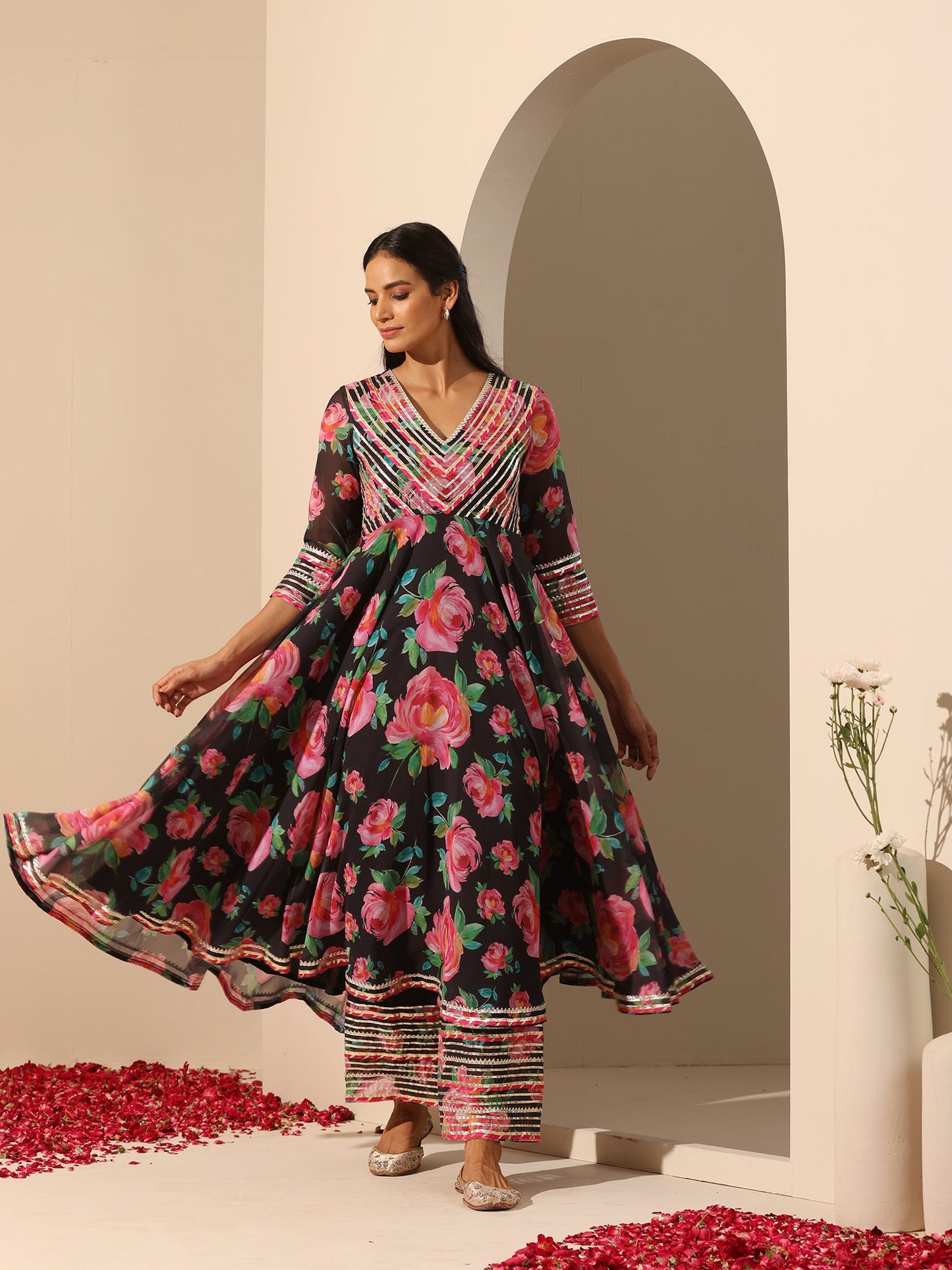 Gul Gulab Anarkali Set