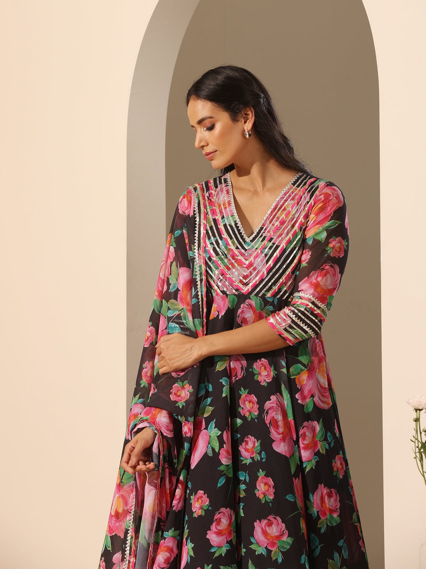 Gul Gulab Anarkali Set