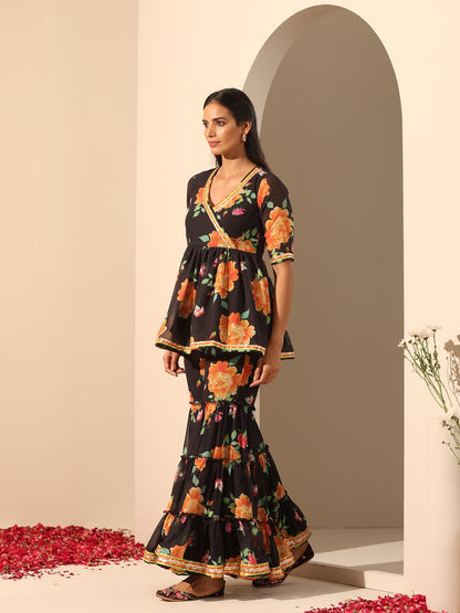 Gul Narangi Sharara Set