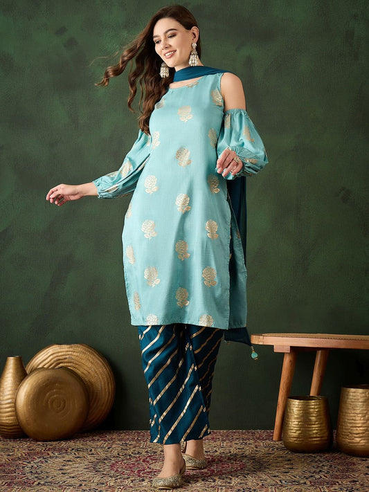 Dhiyona SN Women's Printed Straight Kurta Set
