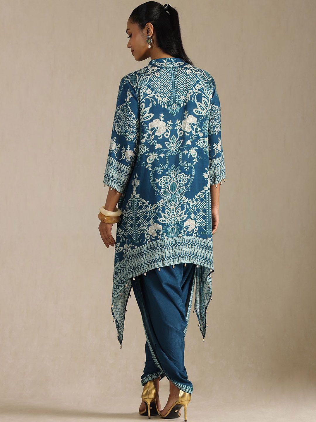 Dhiyona SO Women's Women Ethnic Motifs Printed Kurta with Trousers