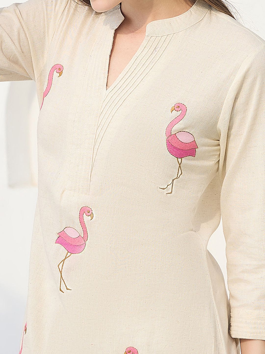 Women Animal Printed Cotton Kurta with Palazzos