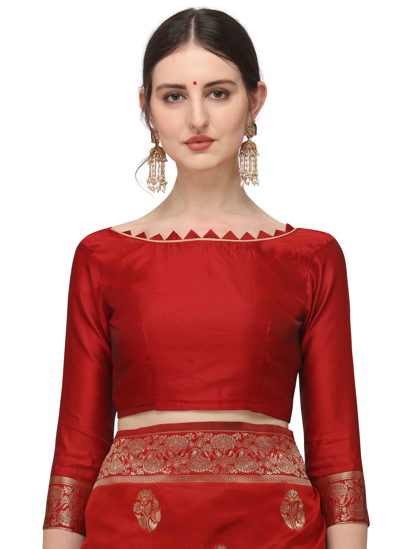 Dhiyona RV Women's Banarasi Cotton silk  With Zari weaving Saree  ( KVD1158 )