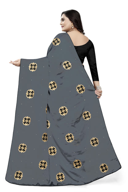 Dhiyona RV Women's Rangoli With Embroidery and Pearl handwork Saree ( KVD753 )