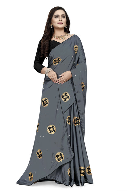 Dhiyona RV Women's Rangoli With Embroidery and Pearl handwork Saree ( KVD753 )