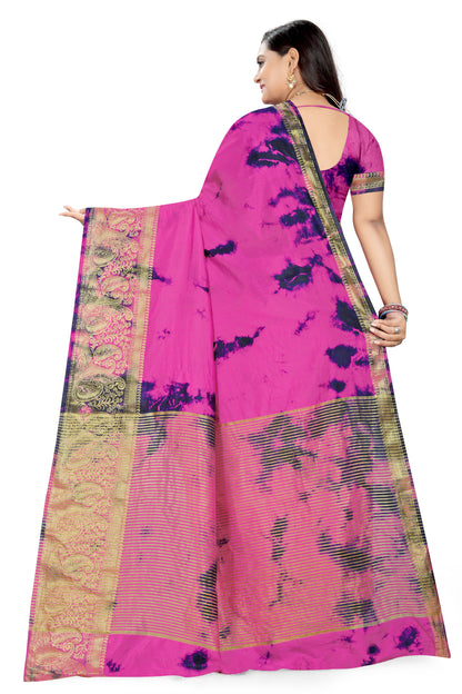 Dhiyona RV Women's Banarasi Silk With Jacquard Print Saree  ( KVD901 )
