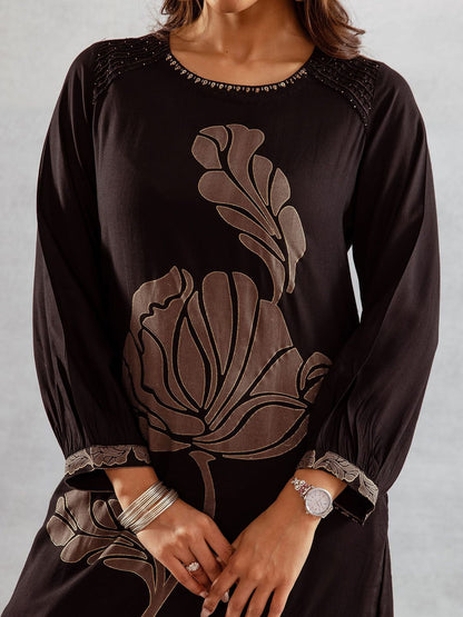 Dhiyona SN Women's Floral Printed Straight Kurta & Palazzos