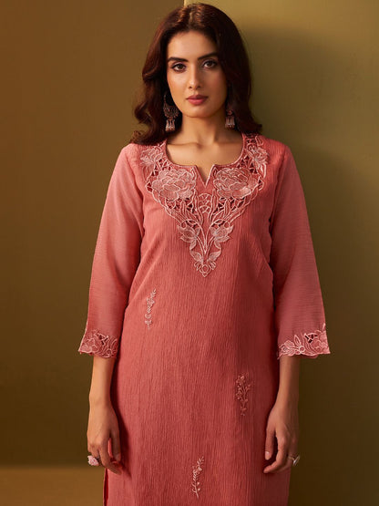 Women Floral Embroidered Kurta with Trousers & Dupatta