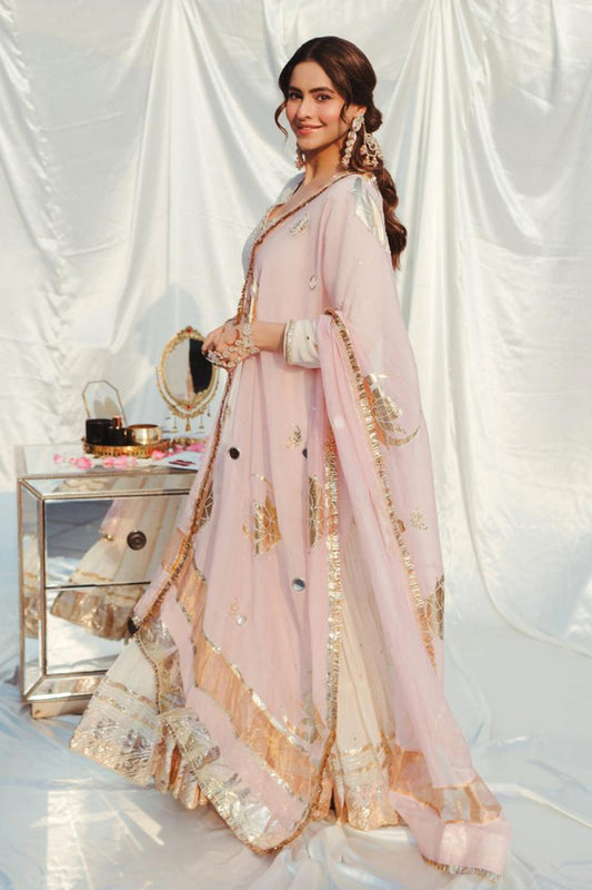 Dhiyona RS Designer Hand Embroidered Chaand Eid sharara Set