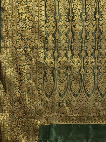 Dhiyona RV Women's Banarasi Cotton Silk With Zari weaving Saree  ( KVD1000 )