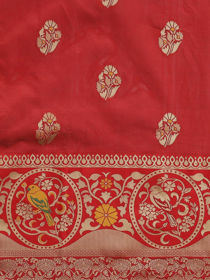 Dhiyona RV Women's Banarasi Cotton silk  With Zari weaving Saree  ( KVD1158 )