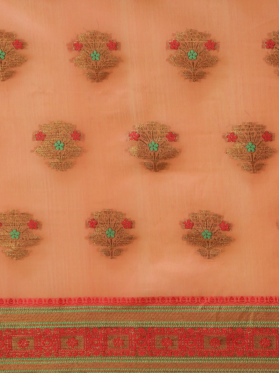 Dhiyona RV Women's Jacquard Cotton Silk Zari Butti And Lace Border Saree ( KVD1426 )
