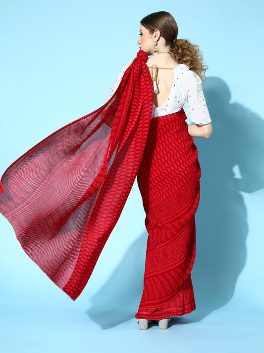 Dhiyona RV Women's Full Crushed Georgette Digital Printed  Exclusive Saree ( KVD1625 )