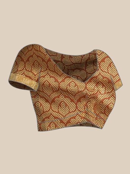 Dhiyona RV Women's Banasari jari iWeaving Silk Saree With Matching Blouse ( KVD1792 )