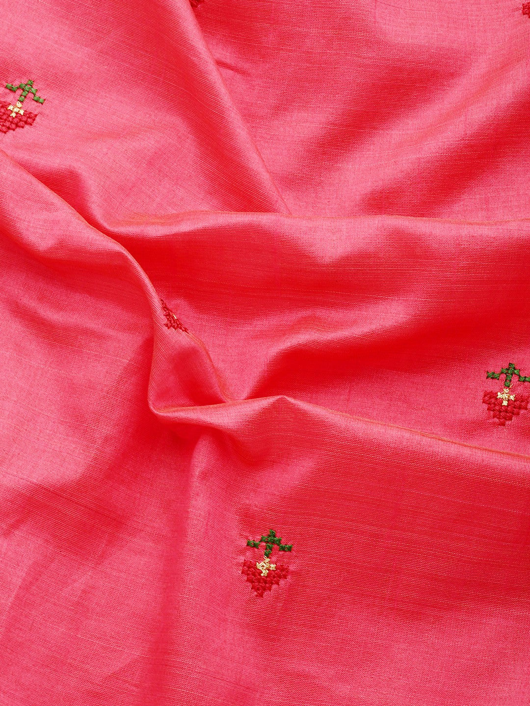 Dhiyona RV Women's Assam Silk Colorful Thread Embroidered Saree ( KVD1931 )