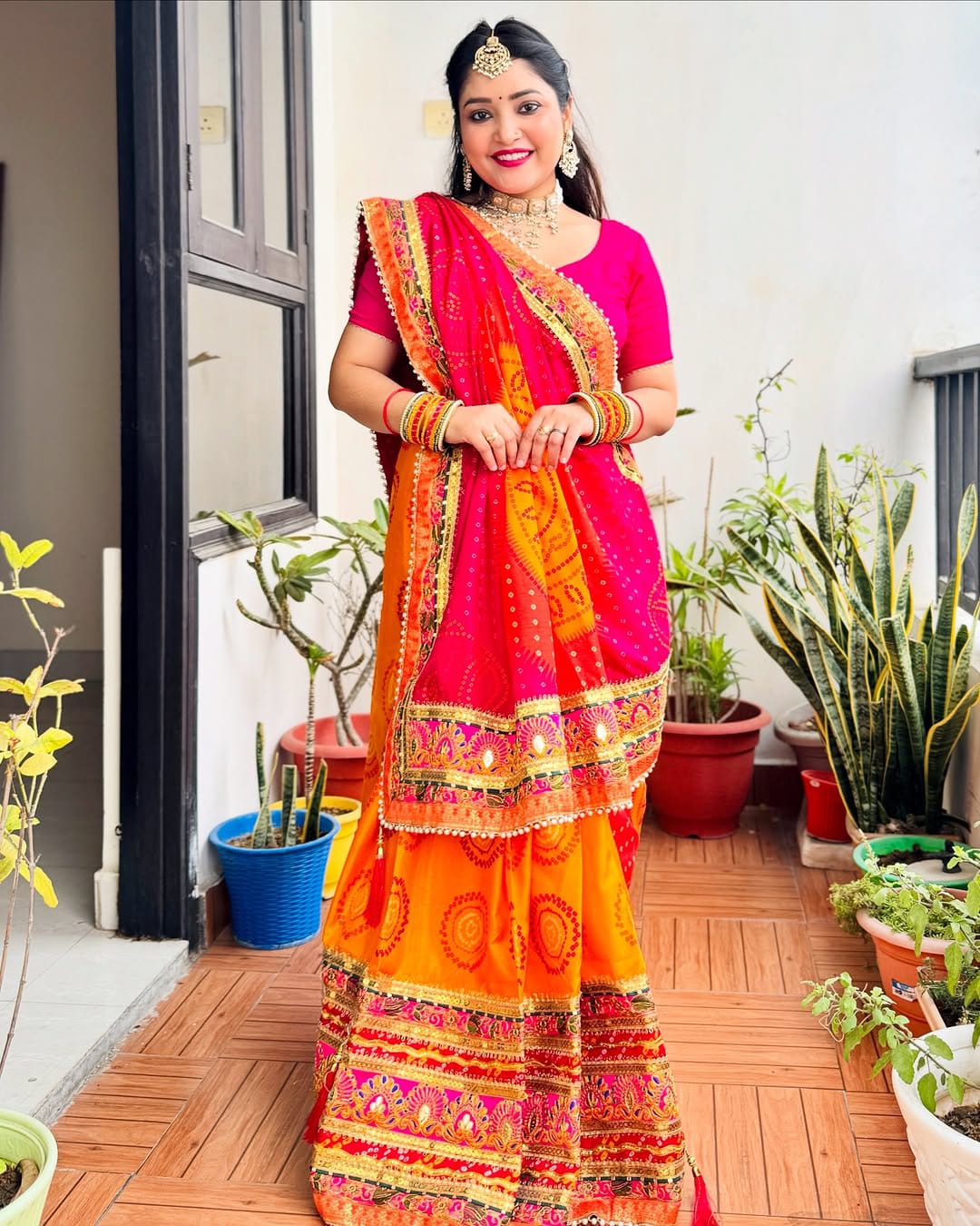 Dhiyona RV Women's Soft Pure Chiffon With Colourful Embroidery Heavy Lace Saree With Blouse ( KVD2075 )