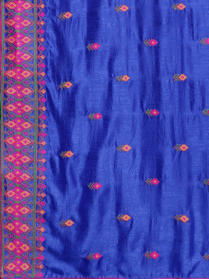 Dhiyona RV Women's Georgette Thread Embroidered border Party/casual Wear Saree (KVD585)