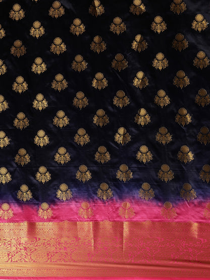 Dhiyona RV Women's Banarasi Silk With Jacquard Print Saree  ( KVD685 )
