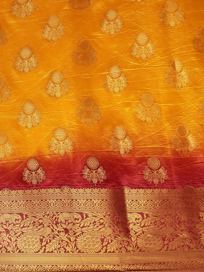 Dhiyona RV Women's Banarasi Silk With Jacquard Print Saree  ( KVD686 )
