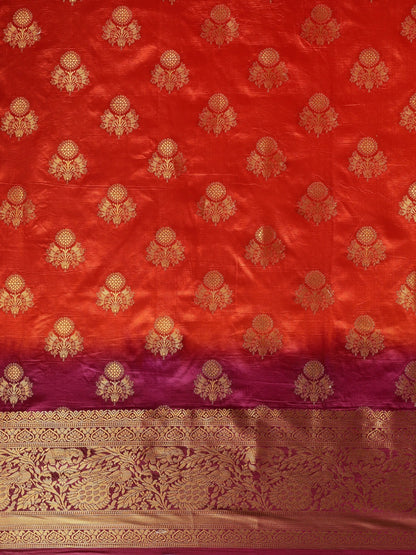 Dhiyona RV Women's Banarasi Silk With Jacquard Print Saree  ( KVD687 )