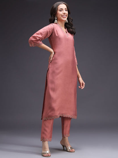 Dhiyona SN Women's Ethnic Motifs Yoke Design Kurta with Trousers & Dupatta