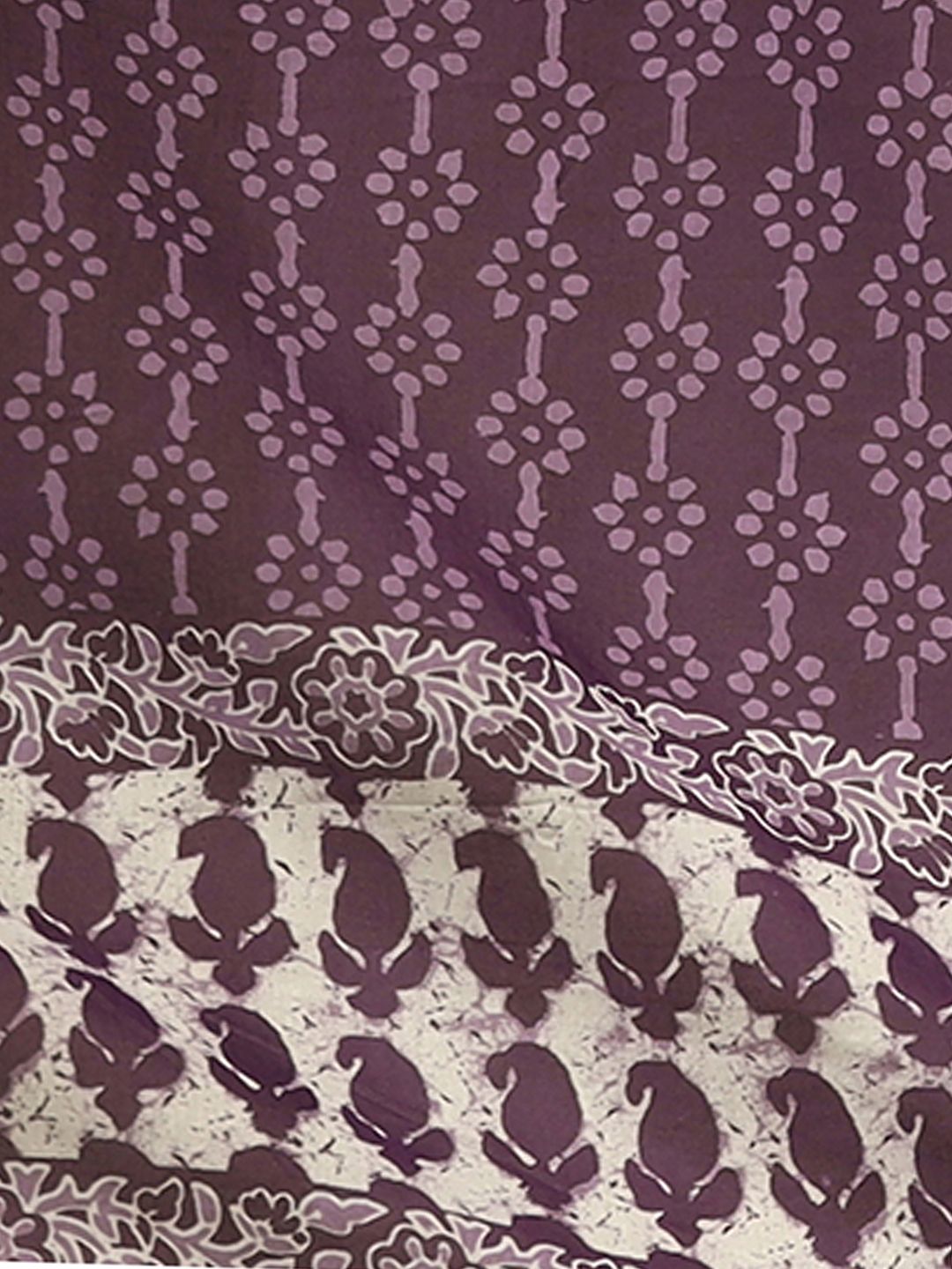 Paisley Printed Regular Pure Cotton Straight Kurta with Trousers & Dupatta