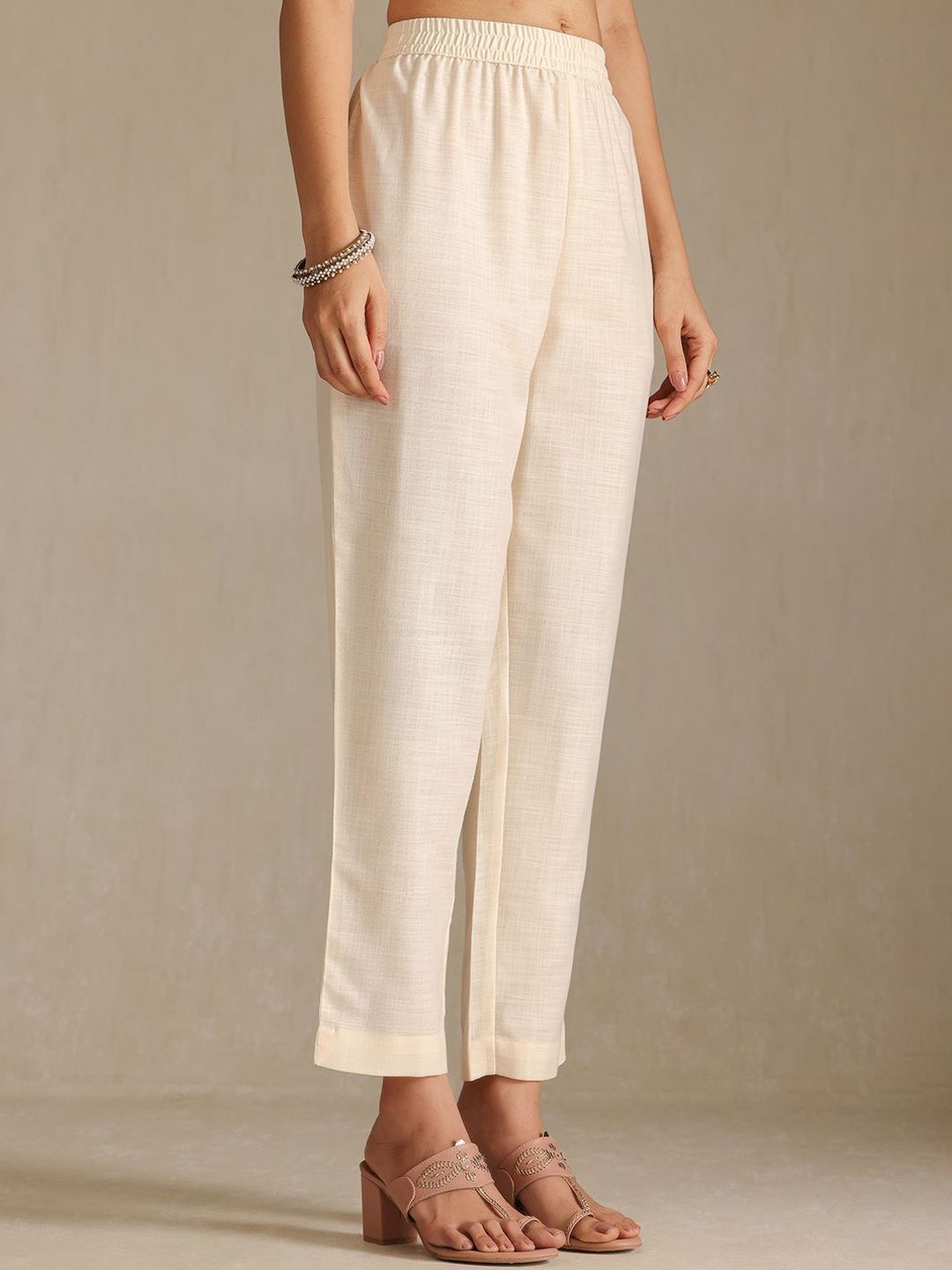 Dhiyona SO Women's Women Ethnic Motif Embroidered Zari Kurta with Trousers & Dupatta