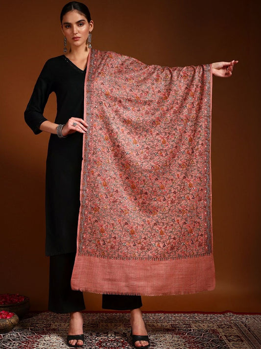 Dhiyona PA Women Floral Embroidered Shawl