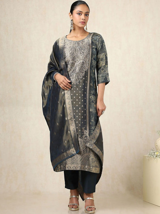 Dhiyona SO Women's Women Regular Kurta with Trousers & With Dupatta