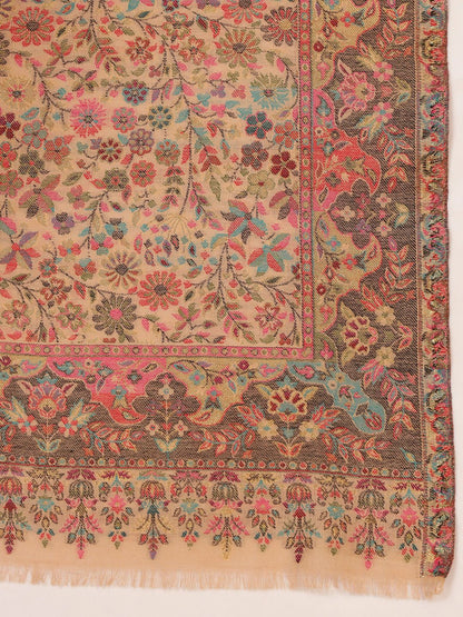 Dhiyona PA Floral Woven Design Woolen Shawl