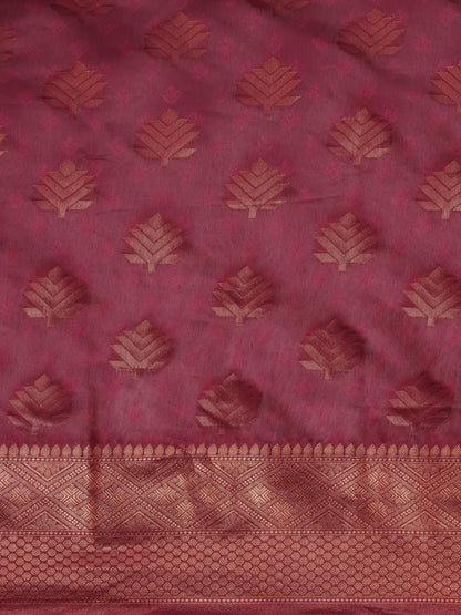 Dhiyona GR Women's Tahira Magenta Pink Silk Blend Saree
