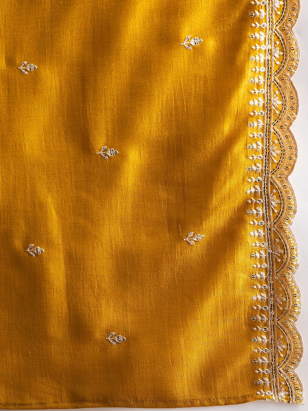 Dhiyona IE Women Ethnic Motifs Embroidered Regular Thread Work Kurta with Trousers & With Dupatta