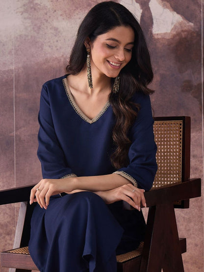 Regular Gotta Patti Kurta with Trousers