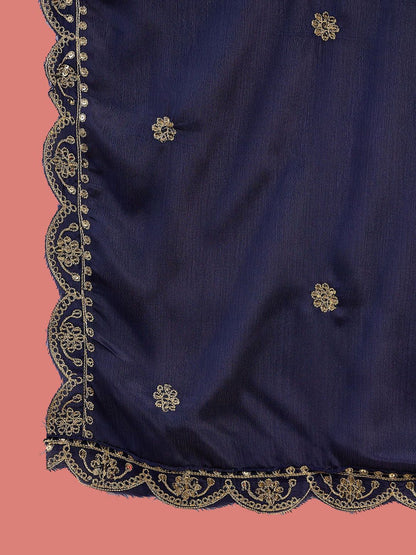 Dhiyona SN Women's Bandhani Printed with Embroidered Kurta With Trousers & Dupatta