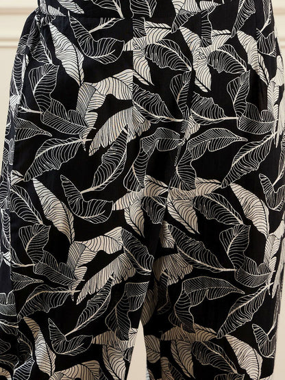 Dhiyona IE Floral Printed Pure Cotton Kurti With Trousers