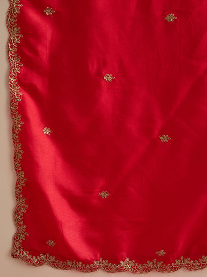 Women Ethnic Motifs Embroidered Regular Kurta with Trousers & Dupatta