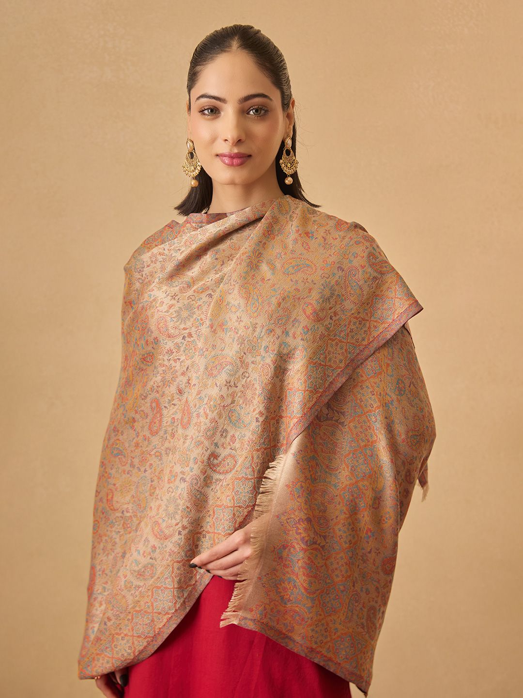 Dhiyona PA Floral Woven Design Shawl