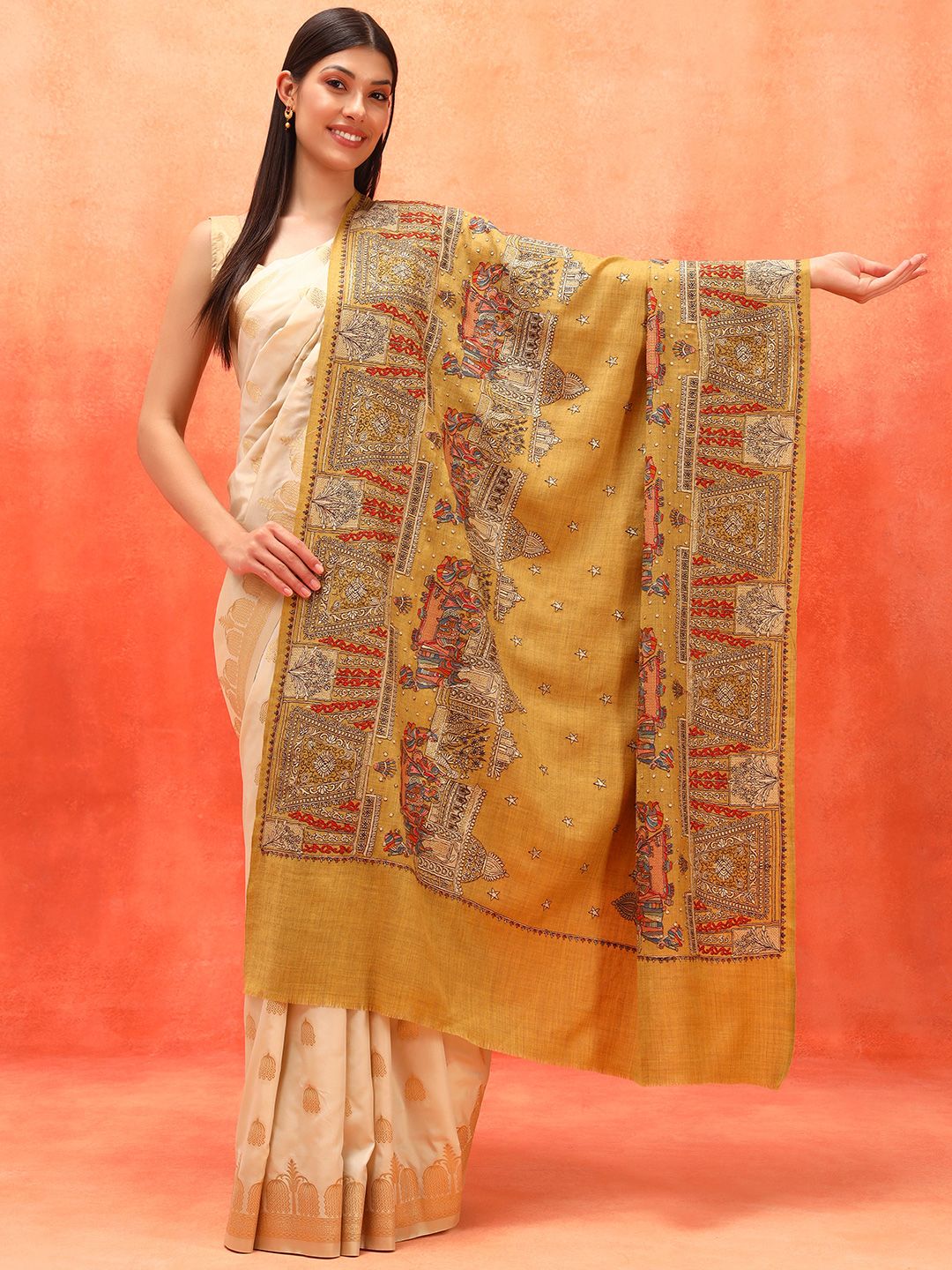 Dhiyona PA Paisley Embroidered Shawl