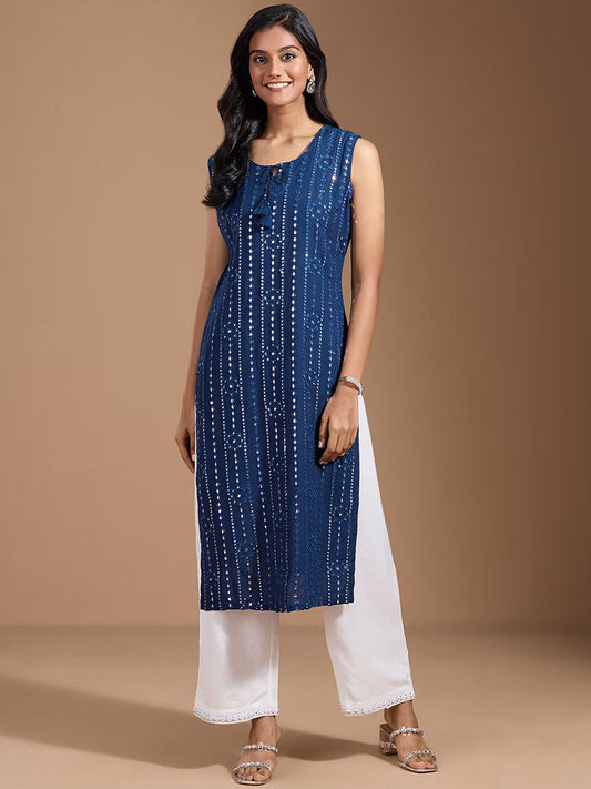 Dhiyona OD  Women Thread Work Kurta