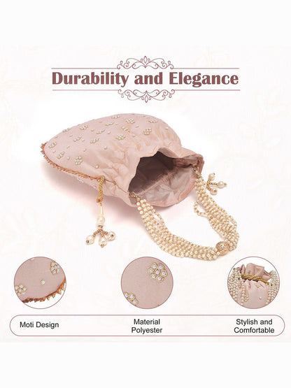 Dhiyona NR Set Of 2 Embroidered Potli Clutches