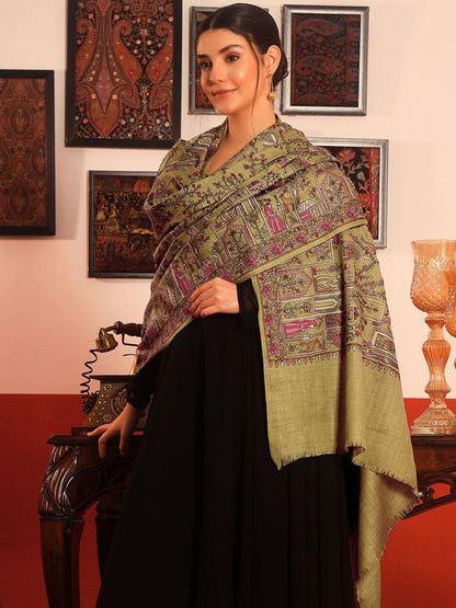Dhiyona PA Floral Embroidered Shawl