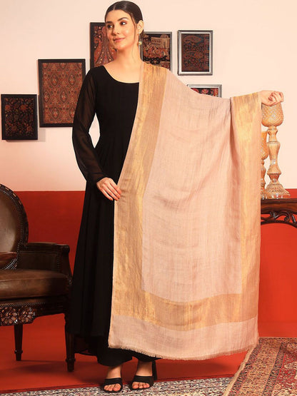 Dhiyona PA Woven Design Reversible Fringed Medium Woollen Shawl