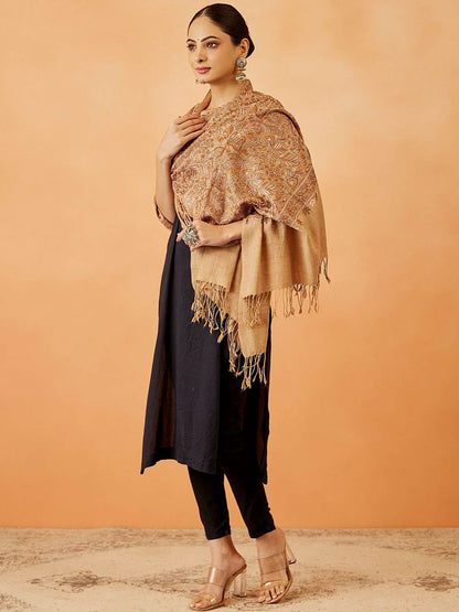 Dhiyona PA Women Paisley Embroidered Shawl