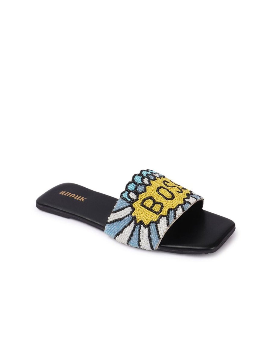 Dhiyona AK Women Embellished Ethnic Open Toe Flats