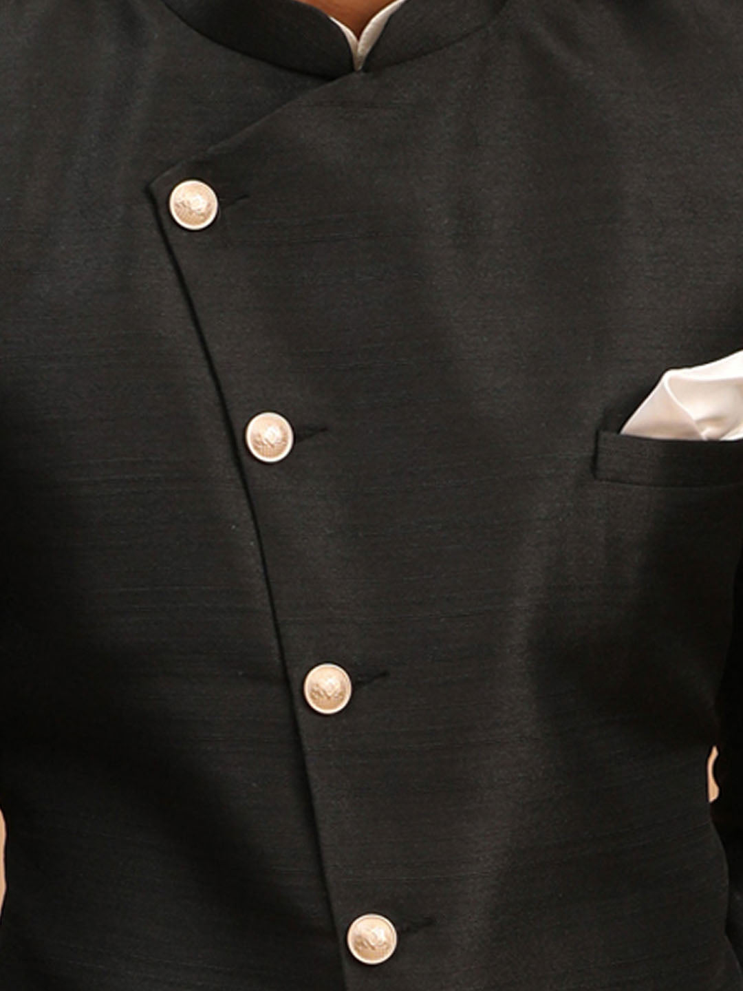 Men's Cream Viscose Straight Sherwani Set