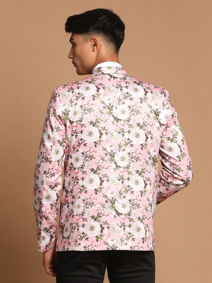 Men's Pink Satin Twill Blazer Blazer