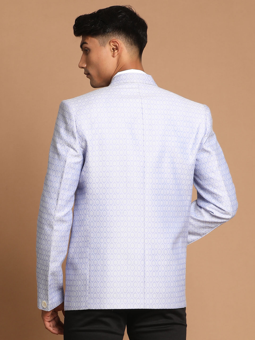 Men's Aqua Silk Blend Blazer Blazer