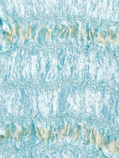 Men's Aqua Silk Blend Straight Dupatta