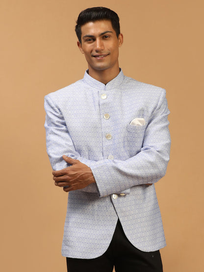 Men's Lavender Silk Blend Straight Jodhpuri